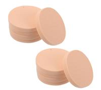 POPETPOP 60pcs Disposable Small round Makeup Sponge Puff Set for Face and Eye Foundation Powder Concealer with Storage Box, Skin Color, Suitable for Professional Artists and Travel Use