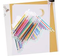 POPETPOP 60pcs Gel Pen Refills with Vibrant Neon Pastel Metallic Glitter Colors Fine Point Replacement Nibs for Drawing Writing Journaling Scrapbooking and DIY Art Projects