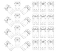 POPETPOP 60pcs Spring Clips for Id Cards Badge Holders Small Office Clips Multifunctional for Students and Office Use