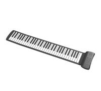 POPETPOP 61-Key Electronic Hand Roll Piano, Thickened Silicone Foldable Portable Keyboard for and Beginners, Lightweight Soft Roll-Up Piano for Music Practice and Travel