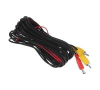 POPETPOP 6m Reverse Camera Extension Cable with Power and Video Connector for Car Backup Monitor - Long Rear View Camera Wire for Parking System Installation