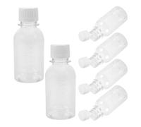POPETPOP 6pcs 100ml Medicine Storage Bottles with Lids, Pill Container Organizer with Graduated Dispenser, Travel Capsule Carrying Organizer for Home and Travel Use