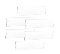 POPETPOP 6Pcs Acrylic Wall Mount Name Plate Holders for Office Door Signs, Meeting Rooms, Classrooms, Hospitals, and Restaurants