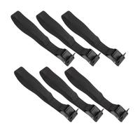 POPETPOP 6pcs Adjustable Black Pp Umbrella Wind Stabilizer Straps for Flagpole and Beach Umbrella Easy Carrying Outdoor Patio Fixing Straps for Gardens and Pre-marriage Events