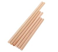 POPETPOP 6pcs Beech Wood Round Knitting Sticks for Tapestry Making, DIY Manual Weaving Tools, Wooden Rods for Craft and Tapestry Accessories in Arts and Crafts
