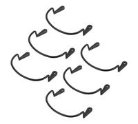 POPETPOP 6pcs Billiards Table Pocket Fixator Plastic Pool Table Net Fixator Bracket Kit Black Bar and Home Use