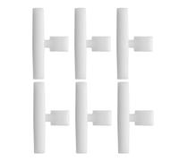 POPETPOP 6pcs Bird Feeder Perch Acrylic Clip-on Stand White Replacement Parts for Small Birds and Parrots Hummingbird Training Tool Photography Enthusiasts