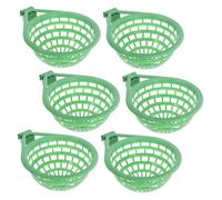 POPETPOP 6pcs Bird Nesting Bowls for Pigeon Hatching and Breeding Safe and Comfortable Plastic Egg Cups for Cockatiels Parrots and Small Birds Stable Construction Nest Boxes