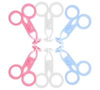 POPETPOP 6pcs Contact Lens Remover Tools Set with Tweezers Eyelid for Hard Lens Application and Removal in White Pink and Blue for Precise Vision Care
