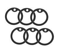 POPETPOP 6pcs Dog Tag Protective Cover Silicone Mute Circles for Pet Name Tag Silencers Replacement for Outdoor Walking