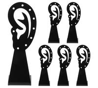 POPETPOP 6pcs Ear Shape Earring Display Holders Lightweight Plastic Jewelry Organizer Rack Keeps Earrings Untangled for Home Or Shop Display