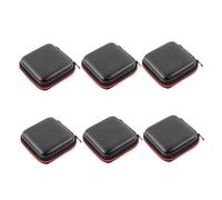 POPETPOP 6pcs Electronic Accessories Storage Bags Large Capacity Data Cable Organizer Pouches with Scratch-resistant Net Cloth Portable Protective Case for Chargers Headphones USB Drives