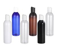 POPETPOP 6pcs Empty Shower and Shampoo Bottle for Travel Lotion Container Press Cap for Body Wash Lotion Oil Storage Random Color