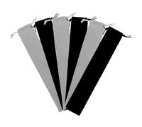 POPETPOP 6pcs Flute Bag Pouch Set Stylish Cloth Drawstring Design High Durability Easy to Adjust Wind Instrument Carrying Pouch for Soprano Recorder on The Go