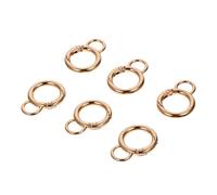 POPETPOP 6pcs Gourd Shape Alloy Snap Hooks Swivel Trigger Clips for Bags and Suitcases, Key Ring Clasps Craft Hook Buckles for Handbag Accessories