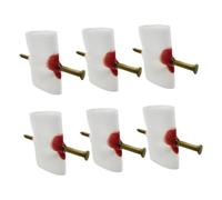 POPETPOP 6pcs Halloween Prank Nail Through Finger Trick Props for Party Jokes Safe and Easy to Use for April Fools Day and Halloween Entertainment