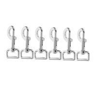 POPETPOP 6pcs Heavy Duty Dog Leash Clips Swivel Snap Hooks for Ropes Webbing and Belts Metal Clasp for Safe Pet Control and Easy Use Daily Activities
