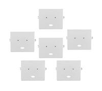 POPETPOP 6pcs Heavy Duty Industrial Sewing Machine Slide Plate Steel Bobbin Cover for Flatbed Computerized Machines Enhanced Edge Support and Stable Feed Mechanism Replacement Spare Parts