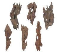 POPETPOP 6pcs Hollow Tree Trunk Aquarium Decoration Wood Ornament for Freshwater Tank Driftwood Displays and Reptile Enclosures, Easy to Clean Shrimp Shelter Supporting Overall Water