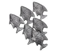 POPETPOP 6pcs Iron Fish Cooking Tool for Natural, Safe and Adaptable for Kitchen Cooking and Stewing, for Vegans and Athletes to Support Healthy Nutrition