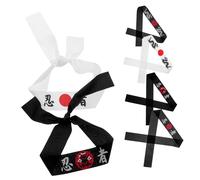 POPETPOP 6pcs Japanese Hachimaki Headband Comfortable Bandana for Boys and Girls Costume Accessory for Karate Cooking Birthday Parties