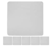 POPETPOP 6pcs Large Gray Microfiber Cleaning Cloths for Glasses, Camera Lenses, Jewelry and Electronic Screens - Soft Suede Lens Wipes for Eyewear and Mobile Devices