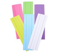 POPETPOP 6Pcs Magnetic Sentence Strips with 4-Line Grid for Handwriting Practice - Portable Writeable Teacher Whiteboard Strips in Multiple Colors for Classroom Learning and Early Education