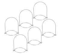 POPETPOP 6pcs Mason Jar Hanger Wire Hanger for Mason Jar, Silver Tinplate, Easy Assembly, Handle-easy Design, for Hand-cranked Lanterns and Outdoor Solar Lanterns Light
