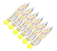 POPETPOP 6pcs Mini Bowling Ballpoint Pens Creative Twist Design, Portable and Stylish Plastic and Metal Pens for School, Drawing, and Back to School Decorations