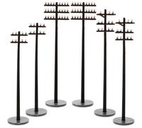 POPETPOP 6pcs Miniature Telegraph Poles Abs, Micro Landscape Lovers