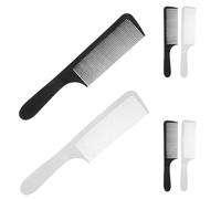 POPETPOP 6pcs Professional Hairdresser Comb Men's Barber Styling Combs Ergonomic Handle for Flat Top Hairstyles and Fade Cuts at Salon Home Use