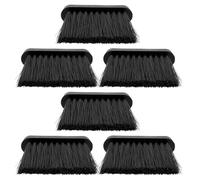 POPETPOP 6pcs Replacement Brush Heads for Fireplace and Wood Burning Stove, Chimney and Fire Pit Cleaning Brush Set, Hearth Tool Accessories for Stove Maintenance