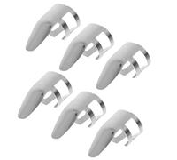 POPETPOP 6pcs Stainless Steel Guitar Finger Picks Set for Stringed Instruments, Convenient to Operate and Easy to Store, Suitable for Acoustic Guitar and Banjo Playing