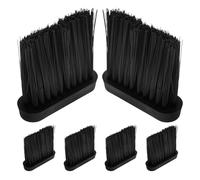 POPETPOP 6pcs Stove Brush Head Replacement with Long Plastic Bristles for Efficient Sweeping, Suitable for Fire Pit Cleaning and Daily Ash Removal Tasks on Grills and Cabinets