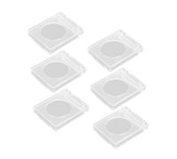 POPETPOP 6pcs Transparent Push Button Switch Covers Protective Caps for Wall Switches Prevent Accidental Touch Easy Tool Installation Suitable for Home School and Industrial Use
