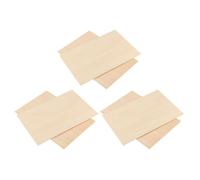 POPETPOP 6pcs Unfinished Rectangle Wooden Slices 20x30cm DIY Craft Pieces with Break and Deform Resistance for Wood Crafts and Create Labels
