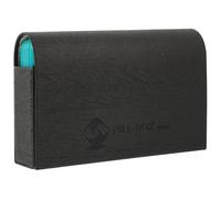 POPETPOP 7-Day Portable Mini Medicine Organizer Box with 21 Compartments, Black Travel Size Pill Storage Case with Zipper Bag for Vitamins and Medication