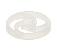 POPETPOP 7 Inch Plastic Vinyl Record Adapter Insert for Turntable Center Hole Reducer Replacement Record Adapter with Label Visibility and Dj Parties