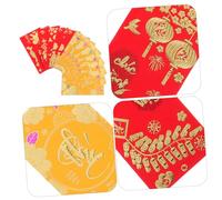 POPETPOP 72pcs Vietnamese Chinese New Year Red Packet Asian Festival Lucky Money Vietnamese Hong Bao Spring Festival Lucky Money 2026 Packets Envelopes Yellow Paper