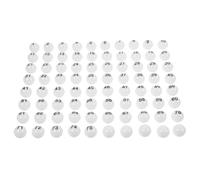 POPETPOP 75pcs Numbered Raffle Balls 1-75 Plastic Bingo Calling Balls for Lottery Draws Lightweight and Break Resistant Game Accessories for Celebrations and Events