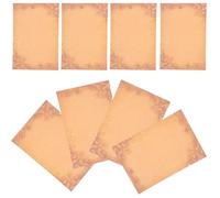 POPETPOP 8 Sheets Vintage Letter Stationery Paper A5 Size for Writing Notes and Thank-You Letters Smooth Writing Retro Style Classic Design