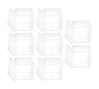 POPETPOP 8pcs Acrylic Candy Boxes with Lids, Square Mini Cube Containers for Treats and Chocolates, Excellent Sealing Performance and Freshness Protection, for Kitchen Cabinets and Trips