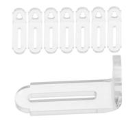 POPETPOP 8pcs Acrylic L Brackets Heavy-Duty Right Angle Corner Supports for Furniture Corner Joint Braces for Display Box Fixation