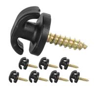 POPETPOP 8pcs Car Boot Hooks Cargo Net Hardware Kit Metal and Plastic User-Friendly Car Accessories for Trunk Space Optimisation and Organiser Net