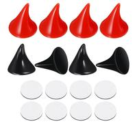 POPETPOP 8pcs Evil Horns Helmet Accessories Car Horns Decors Creative Stick and Remove without Residue Easy to Use for Helmets Smooth Surface