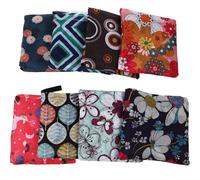 POPETPOP 8pcs Foldable Reusable Grocery Bags Set, Portable Multipurpose Tote Bags with Floral, Mythical Creature, and Geometric Patterns, Lightweight Women’s Shopping Pouches