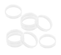 POPETPOP 8pcs Hamster Tube Connectors DIY White Plastic Replacement Tunnel Fittings for Hamster Cage Expansion and Small Animal Habitat