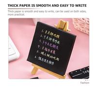 POPETPOP 8pcs Memo Pads Sticky Tabs Black Thick Paper Double-sided Use Convenient to Carry for Office and School People