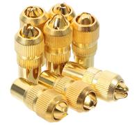 POPETPOP 8pcs Radio Frequency Male Plug Adapter Connector with Thread Extender for Tv Coaxial Cable Male to Female Cable Coupler Compatible with DIY Tv Antenna Installation