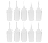 POPETPOP 8pcs Refillable Plastic Oil Bottles 120ml Sewing Machine Oil Dispenser Leakproof Easy to Use with Pointed Nozzle for Precise Application